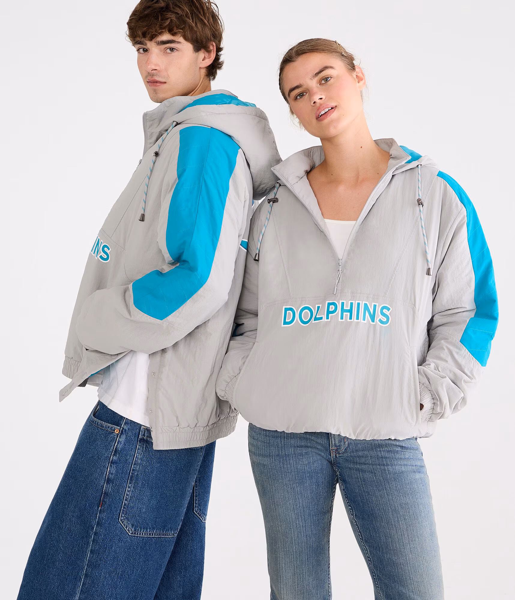 Miami Dolphins Hooded Sideline Jacket teal