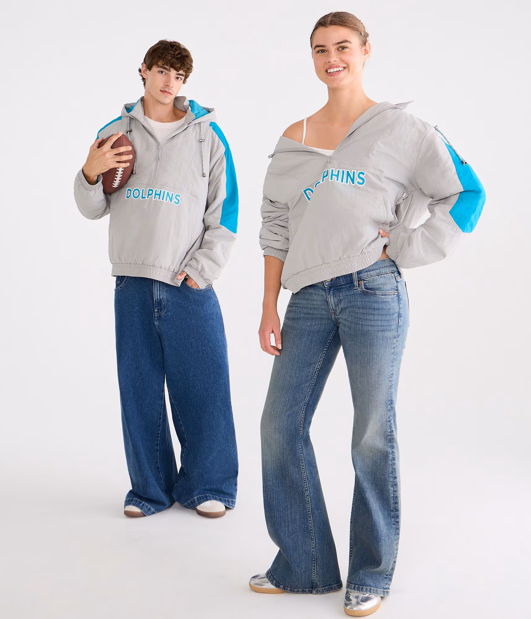 Miami Dolphins Hooded Sideline Jacket teal